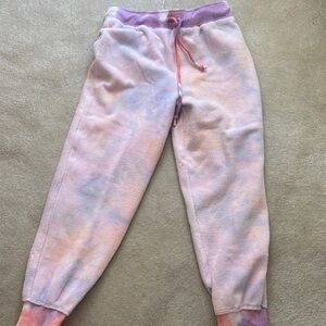 Storia Pastel Tie-Dye Joggers - Pink and Purple